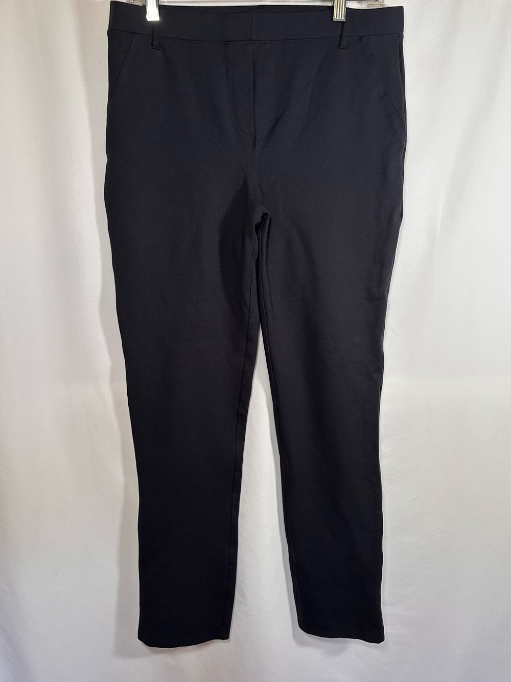 Quince‎ Ultra-Stretch Ponte Straight Leg Pants Navy Blue Tall Large